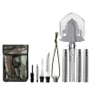 LEAN Military Shovel 16 in 1 Tactical Survival Tools Knife Fire Starter Cleaver