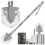LEAN Military Shovel 16 in 1 Tactical Survival Tools Knife Fire Starter Cleaver