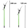 LEAN Telescopic Pruning Shears Pruner Branch Saw 2in1 on a Pole 125-240 cm