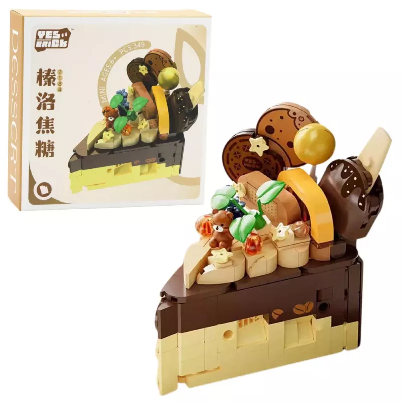 LEAN TOYS Construction Blocks Cake Dessert Decorated 292–357pcs