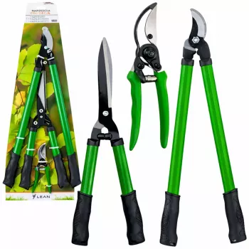 LEAN Set of Garden Hedge Pruners with Case 3 pcs.