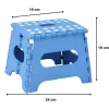 LEAN Folding Stool Footrest Step Anti-slip Blue 24x19 cm