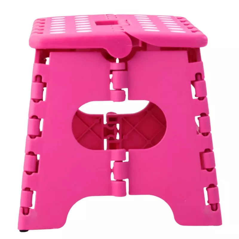 LEAN Folding Stool Footrest Step Anti-slip Pink 24 x 19 cm