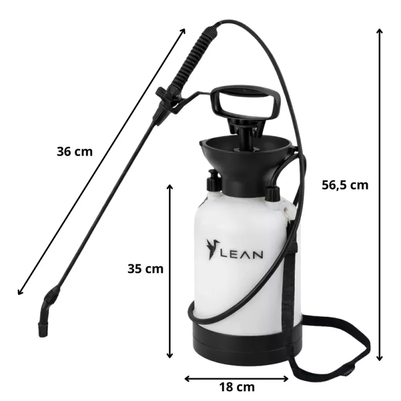 Manual Pressure Sprayer for Watering, Fertilizing, Spraying LEAN 3L