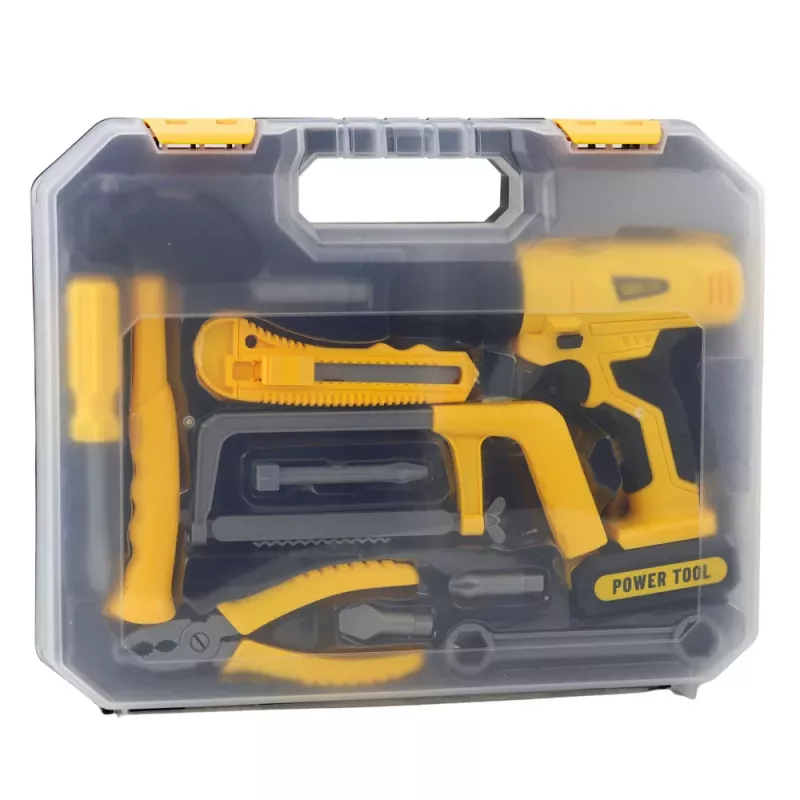 LEAN TOYS DIY Kit Drill Driver Tools Lights Sounds Suitcase