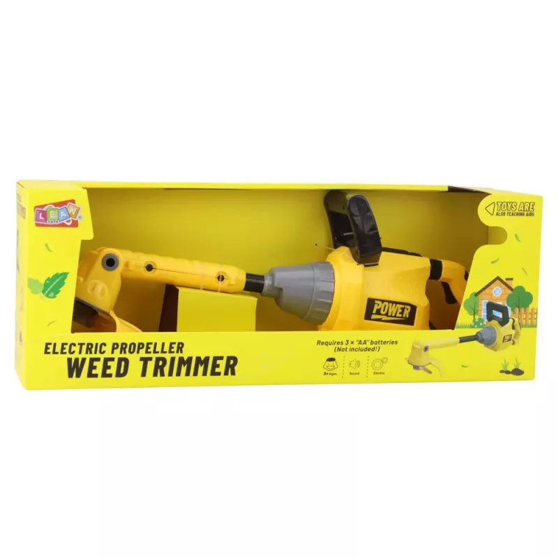 LEAN TOYS Children's Garden Lawn Mower Trimmer with Rubber Blade, Lights & Sounds