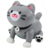 LEAN TOYS Interactive Robot Kitten Remote Controlled RC Remote Control Gray