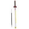 LEAN Katana Sword Anime Ballpoint Pen Metal Black Ink Replaceable Refill White and Yellow