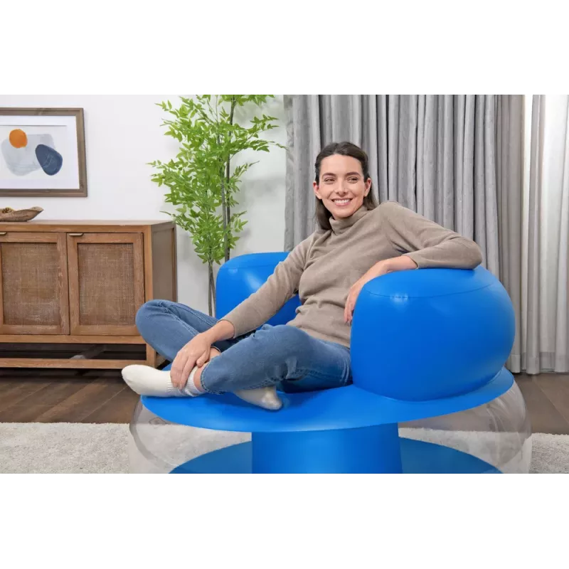 Bestway Inflatable Blue Chair 112 x 112 x 70 cm