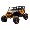 LEAN CARS M2 Yellow Battery-Powered Vehicle 4x4