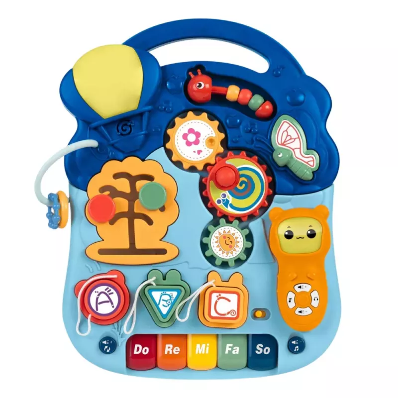 LEAN TOYS Interactive Educational Table for Toddlers Lights and Sounds Pastel 6-in-1