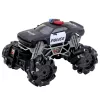 LEAN TOYS RC Police Off-Road Car with Lights and Smoke Effect 1:16