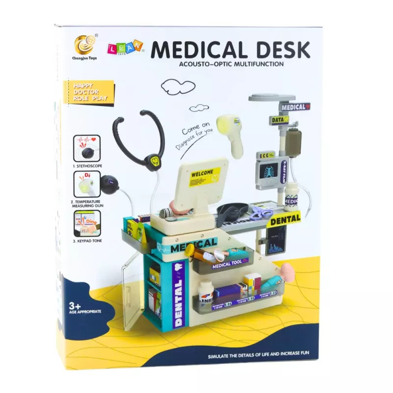 LEAN TOYS Dentist Pharmacist Set Lights Sounds Accessories 51 pcs.