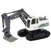 LEAN TOYS Remote Controlled RC Crawler Excavator with Lights and Sounds, White, 1:24 Scale