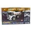 LEAN TOYS Remote Controlled RC Crawler Excavator with Lights and Sounds, White, 1:24 Scale