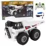 LEAN TOYS RC Remote Controlled Dump Truck with Lights and Sounds White 1:24