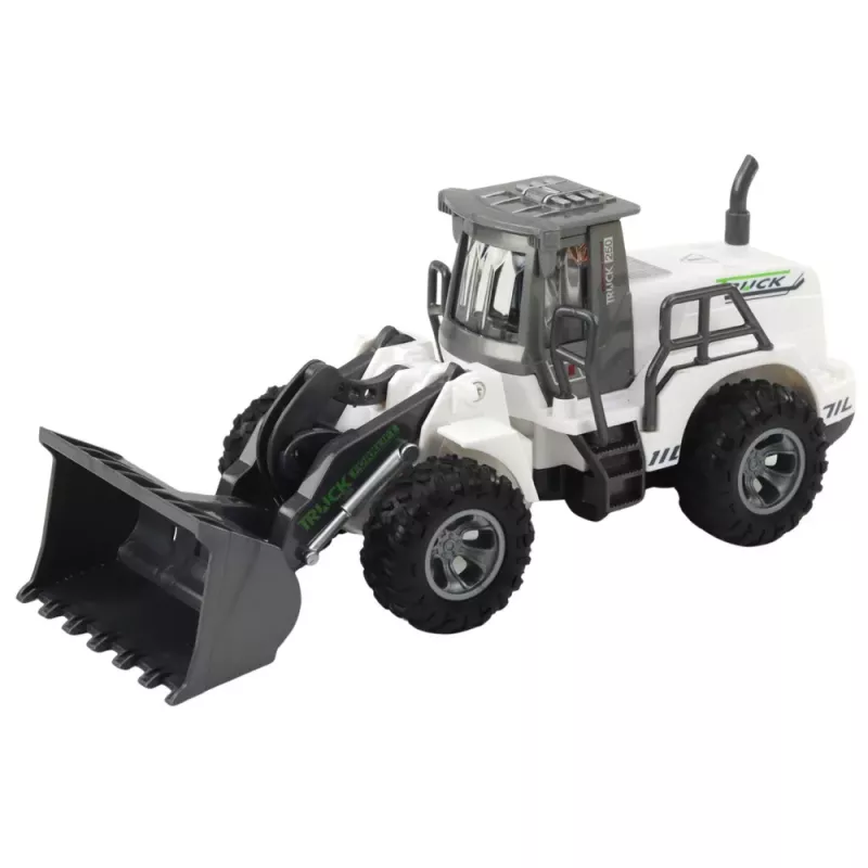 LEAN TOYS Remote Controlled Construction Excavator RC Lights White 1:30