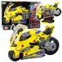 LEAN TOYS 2-in-1 DIY Workshop Lights Sounds Smoke Motorcycle Yellow 43cm