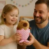 LEAN TOYS Plush Toy Capybara Mermaid Pink 28cm