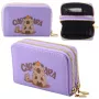 LEAN Two-Compartment Wallet with Card Compartments Capybara Purple 12.5 x 8.5 cm