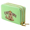 LEAN Two-Compartment Wallet with Card Compartments Kapybara Green 12.5 x 8.5 cm