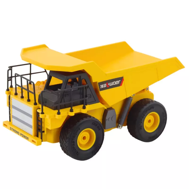 LEAN TOYS Remote Controlled Construction Dump Truck RC LED Lights 1:24