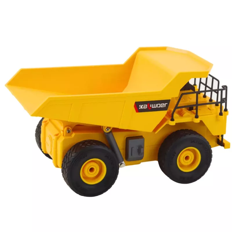 LEAN TOYS Remote Controlled Construction Dump Truck RC LED Lights 1:24