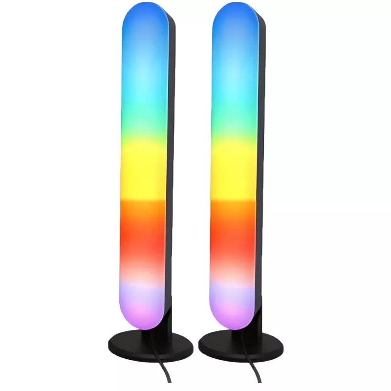 LEAN Set of Ambient RGB LED Gaming Desk Lamps with Remote Control 2 pcs.
