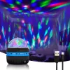 LEAN Projector Ball Night Lamp Colorful LED Lights 360° Remote Control