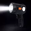 LEAN LED Solar Searchlight Flashlight 6 Modes Powerbank Replaceable Filters 19 cm