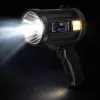 LEAN LED Solar Searchlight Flashlight 6 Modes Powerbank Interchangeable Filters