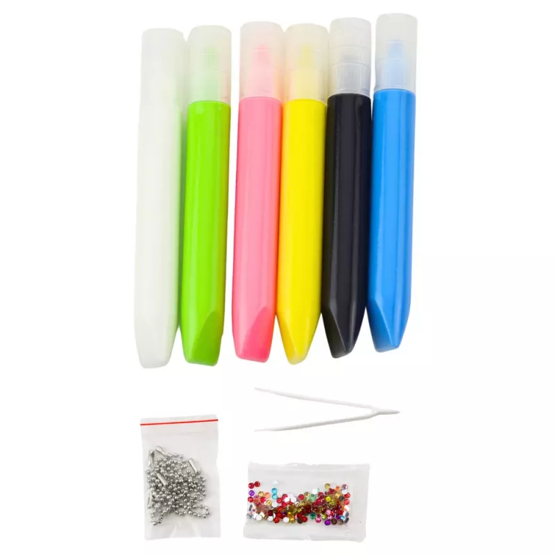LEAN TOYS 3D DIY Space Painting Set - 12 Pendants, 6 Paints, Acrylic, Plaster, Ages 6+