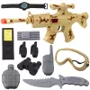 LEAN TOYS Military Rifle Set with Rifle Accessories Shot Sound Sand