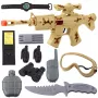 LEAN TOYS Military Rifle Set with Rifle Accessories Shot Sound Sand