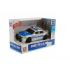 LEAN TOYS Battery Operated Police Car 1:20 Lights and Sounds Strung Silver