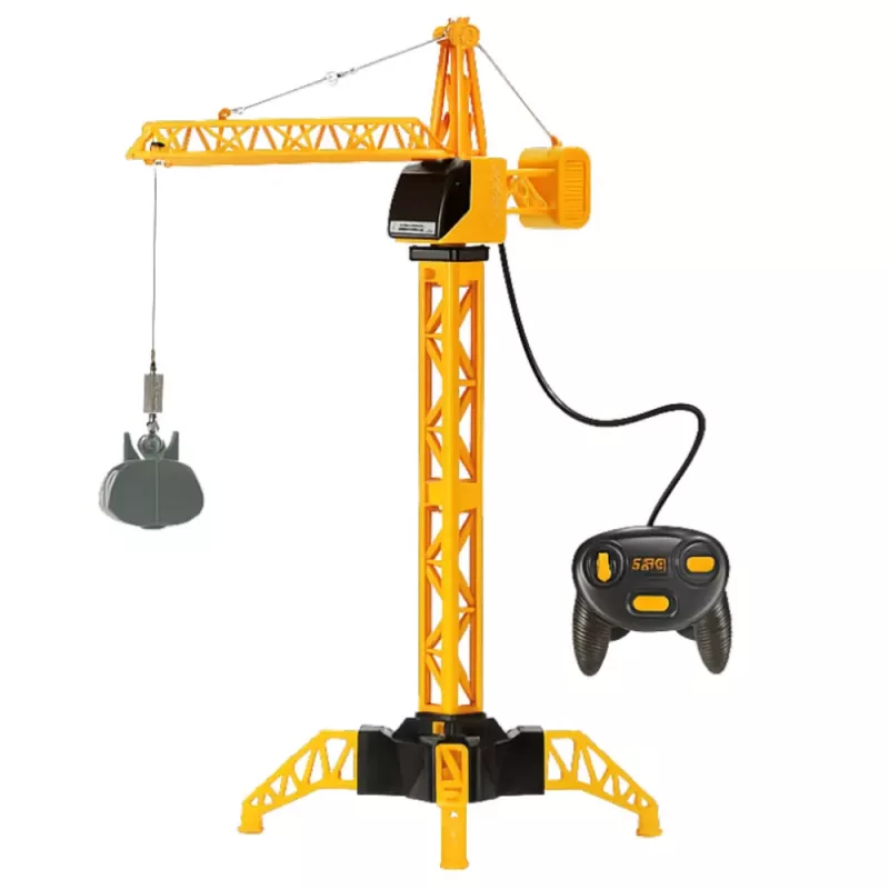 LEAN TOYS Remote Control Construction Crane RC Wired 360° Rotation 71 cm