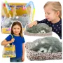 LEAN TOYS Sleeping Husky Dog on a Pillow Figurine with Fur Bag Sounds