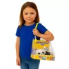 LEAN TOYS Sleeping Panda on a Pillow Figurine with Fur and Transparent Bag