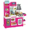 LEAN TOYS Children's Kitchen Water Cycle Color Changing Food Steam Pink 64 pcs.