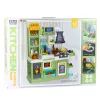LEAN TOYS Children's Kitchen Water Cycle Food Color Changing Steam Green 64 pcs.