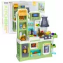LEAN TOYS Children's Kitchen Water Cycle Food Color Changing Steam Green 64 pcs.