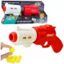 LEAN TOYS Pistol Weapon for Soft Foam Balls XGUN Red 6 pcs.