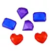 LEAN TOYS Treasure Chest Set for Diving and Water Fun, Pink, 21 pcs.