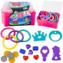 LEAN TOYS Treasure Chest Set for Diving and Water Fun, Pink, 21 pcs.