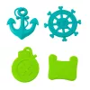 LEAN TOYS Treasure Chest Set for Diving and Water Fun, Brown, 21 pcs.
