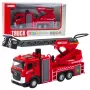 LEAN TOYS Fire Truck with Boom Hose Water Spray Lights Sounds
