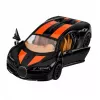 LEAN TOYS Car Metal Sports Car Lights Sound Pull-Back Drive Black 1:32