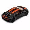 LEAN TOYS Car Metal Sports Car Lights Sound Pull-Back Drive Black 1:32