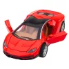 LEAN TOYS Sports Car Metal Opening Doors Lights Sounds Red 1:32