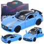 LEAN TOYS Sports Car Metal Opening Doors Lights Sounds Blue 1:32